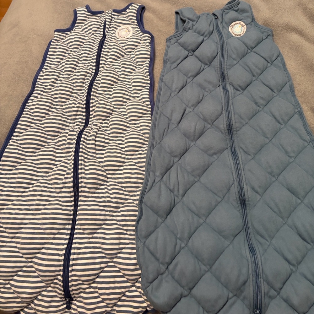Blue Striped and Solid Kids Pajamas